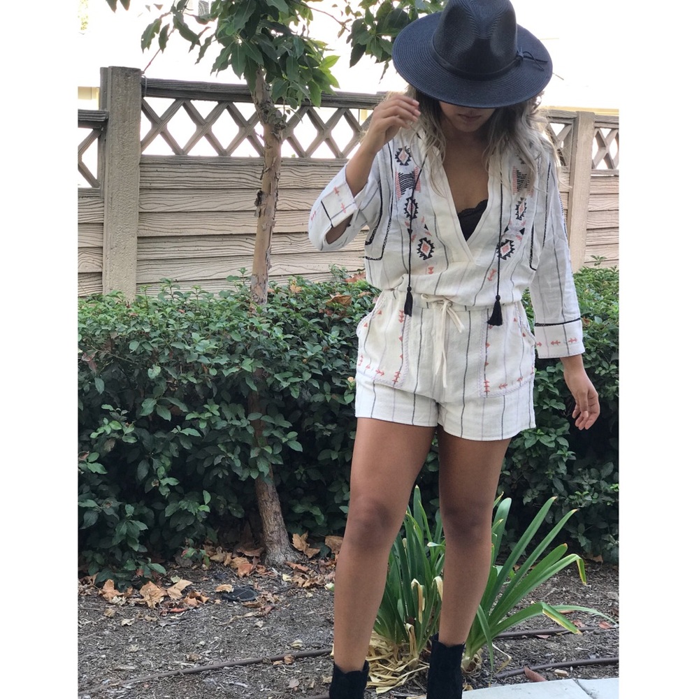 Free People Desert Embroidered Romper - Picture 3 of 8